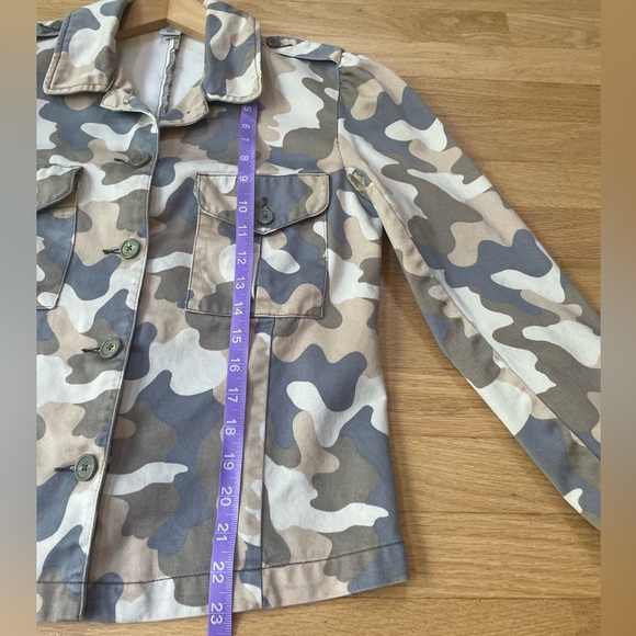 Vintage Old Navy Light Camo Button Up Jacket Size Small - Picture 10 of 10